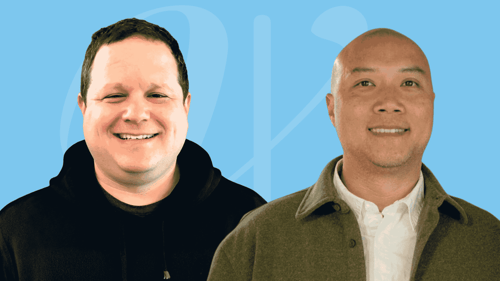 Event Speakers - Ricky Engelberg & Nick Tran 2560 X 1440 pixels blue