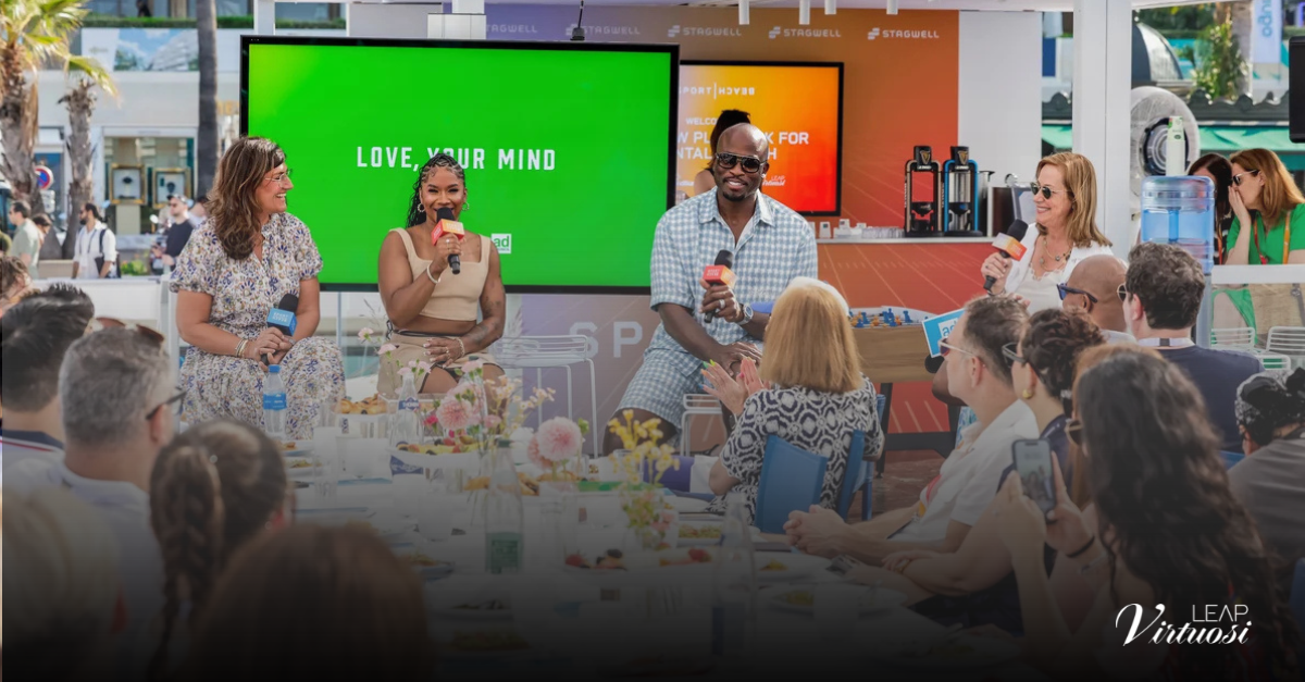 Marketing executives at outdoor leadership workshop